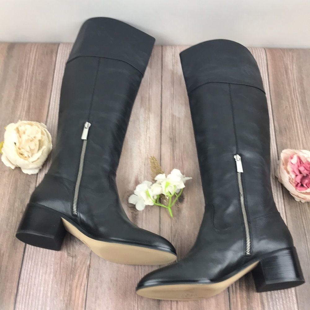 Michael Michael Kors Black Leather Boots - Picture 2 of 8